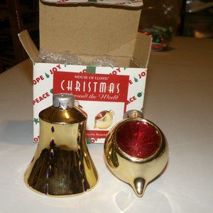 new old stock house of Lloyd salt & pepper shakers. glass